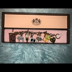 Juicy Couture Gold Charm Bracelet With Charms